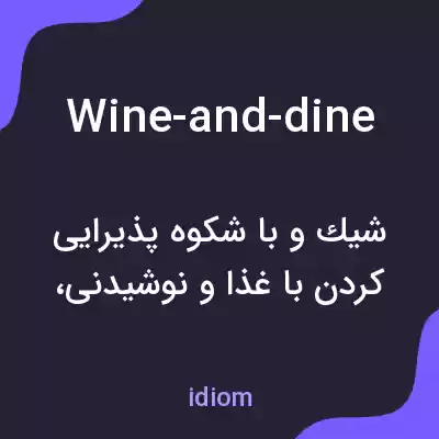 معنی wine-and-dine به فارسی معنی wine-and-dine به فارسی