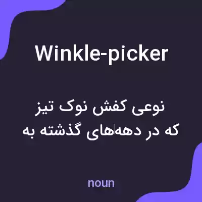 معنی winkle-picker به فارسی معنی winkle-picker به فارسی