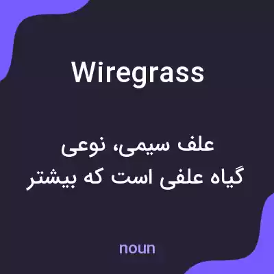 معنی wire grass به فارسی معنی wire grass به فارسی