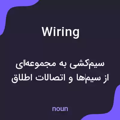 معنی wiring به فارسی معنی wiring به فارسی