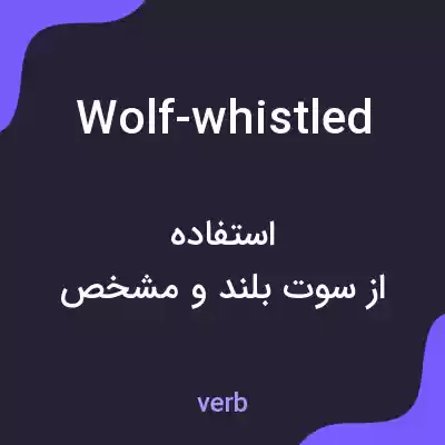 معنی wolf-whistled به فارسی معنی wolf-whistled به فارسی
