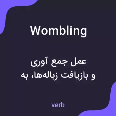 معنی wombling به فارسی معنی wombling به فارسی