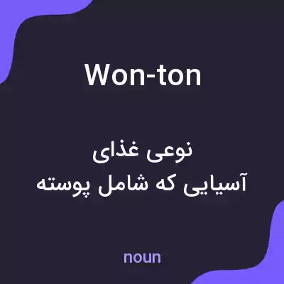معنی won-ton به فارسی معنی won-ton به فارسی