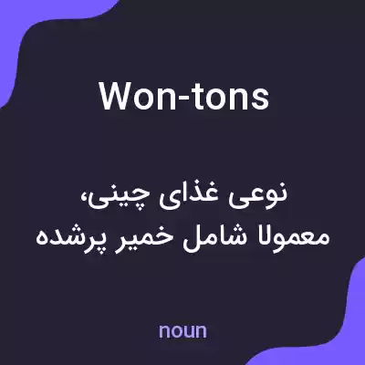 معنی won-tons به فارسی معنی won-tons به فارسی