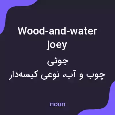 معنی wood-and-water joey به فارسی معنی wood-and-water joey به فارسی