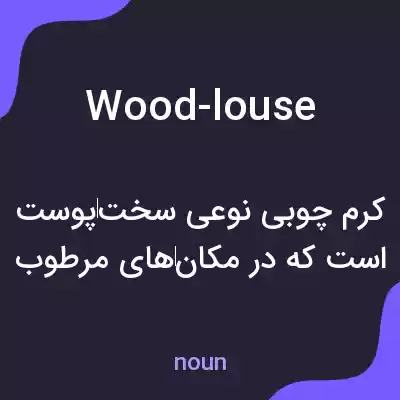 معنی wood-louse به فارسی معنی wood-louse به فارسی
