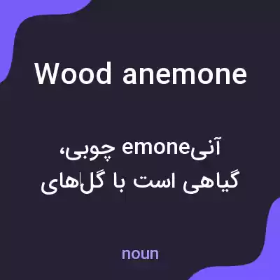 معنی wood anemone به فارسی معنی wood anemone به فارسی