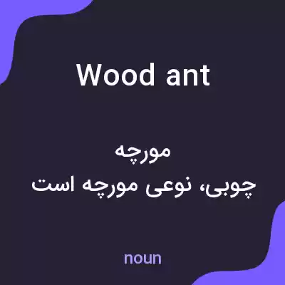 معنی wood ant به فارسی معنی wood ant به فارسی