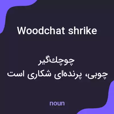 معنی woodchat shrike به فارسی معنی woodchat shrike به فارسی