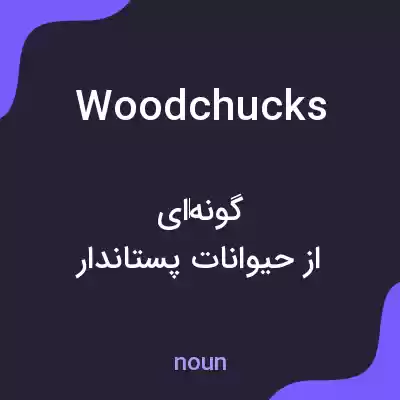 معنی woodchucks به فارسی معنی woodchucks به فارسی