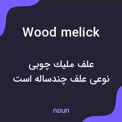 معنی wood melick به فارسی معنی wood melick به فارسی