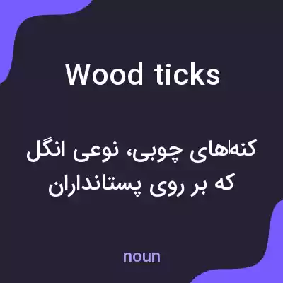 معنی wood ticks به فارسی معنی wood ticks به فارسی