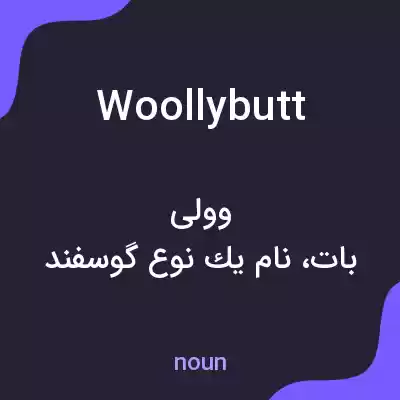 معنی woollybutt به فارسی معنی woollybutt به فارسی