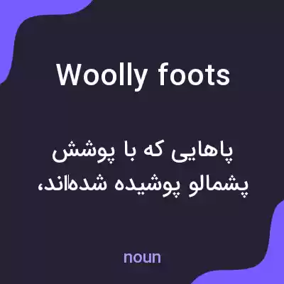 معنی woolly foots به فارسی معنی woolly foots به فارسی