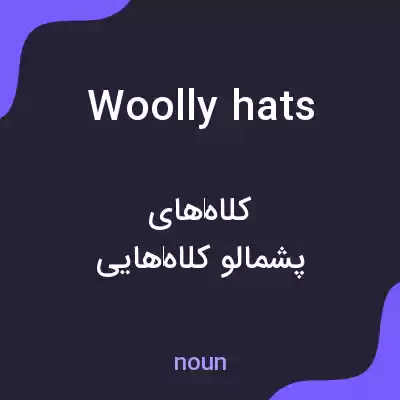 معنی woolly hats به فارسی معنی woolly hats به فارسی