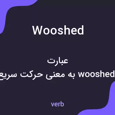 معنی wooshed به فارسی معنی wooshed به فارسی