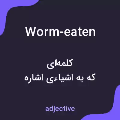 معنی worm-eaten به فارسی معنی worm-eaten به فارسی