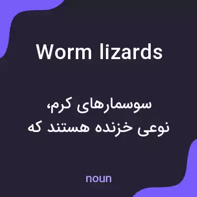 معنی worm lizards به فارسی معنی worm lizards به فارسی
