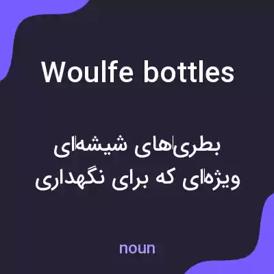 معنی woulfe bottles به فارسی معنی woulfe bottles به فارسی