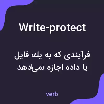 معنی write-protect به فارسی معنی write-protect به فارسی