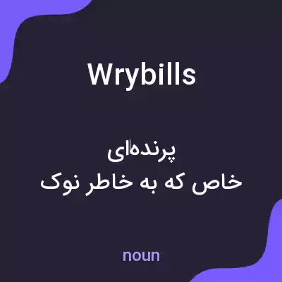 معنی wrybills به فارسی معنی wrybills به فارسی