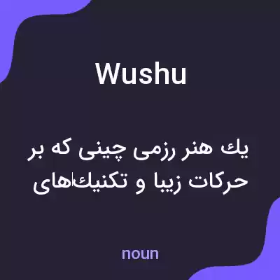معنی wushu به فارسی معنی wushu به فارسی