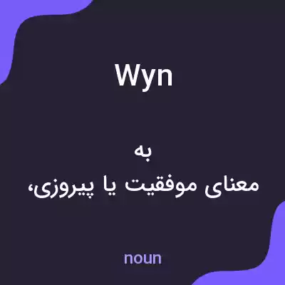 معنی wyn به فارسی