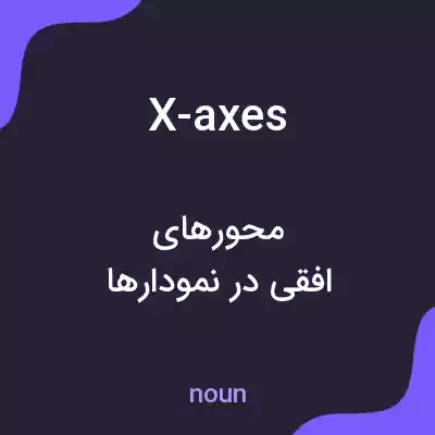 معنی x-axes به فارسی