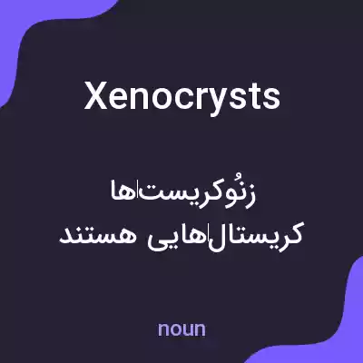 معنی xenocrysts به فارسی معنی xenocrysts به فارسی