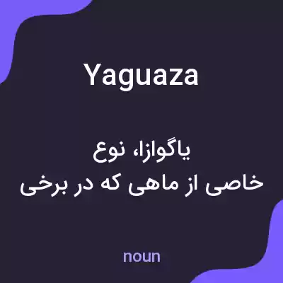 معنی yaguaza به فارسی معنی yaguaza به فارسی