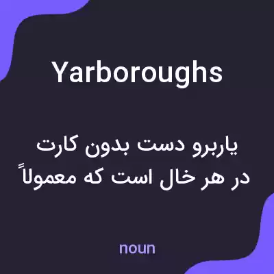 معنی yarboroughs به فارسی معنی yarboroughs به فارسی
