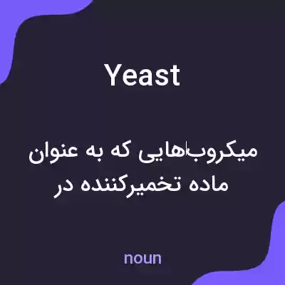 معنی yeast به فارسی معنی yeast به فارسی