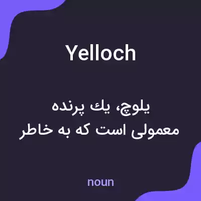 معنی yelloch به فارسی معنی yelloch به فارسی