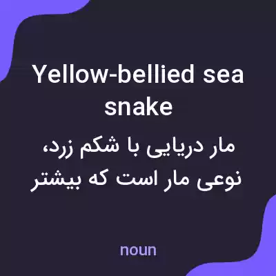معنی yellow-bellied sea snake به فارسی معنی yellow-bellied sea snake به فارسی