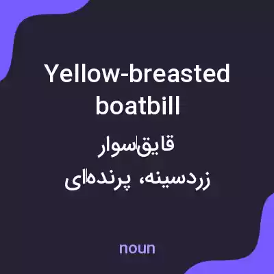 معنی yellow-breasted boatbill به فارسی معنی yellow-breasted boatbill به فارسی