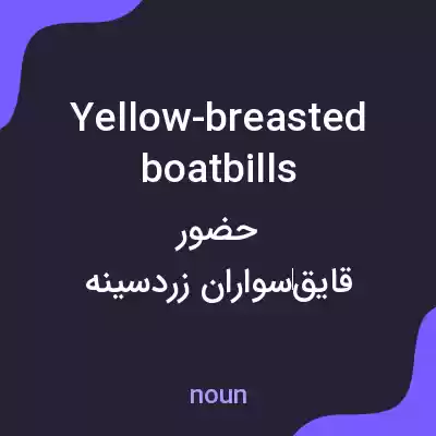 معنی yellow-breasted boatbills به فارسی معنی yellow-breasted boatbills به فارسی