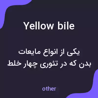 معنی yellow bile به فارسی معنی yellow bile به فارسی