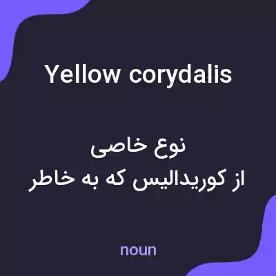 معنی yellow corydalis به فارسی معنی yellow corydalis به فارسی