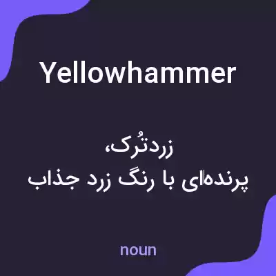 معنی yellowhammer به فارسی معنی yellowhammer به فارسی