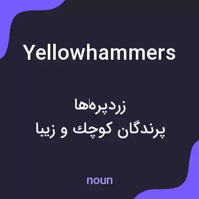 معنی yellowhammers به فارسی معنی yellowhammers به فارسی
