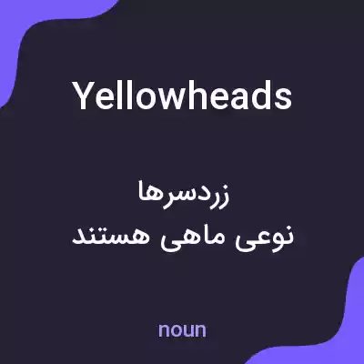 معنی yellowheads به فارسی معنی yellowheads به فارسی
