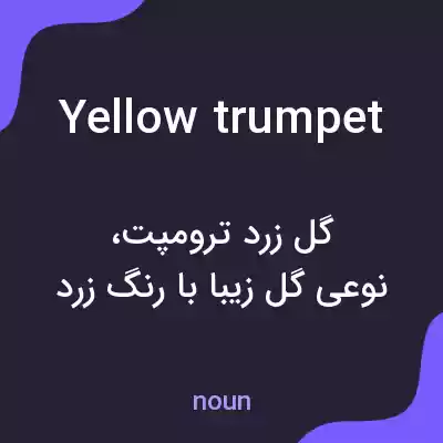 معنی yellow trumpet به فارسی معنی yellow trumpet به فارسی