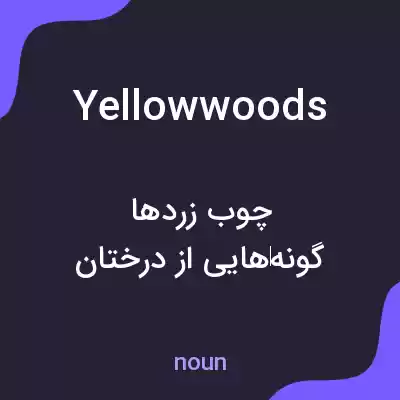 معنی yellowwoods به فارسی معنی yellowwoods به فارسی