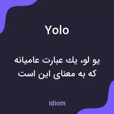 معنی yolo به فارسی