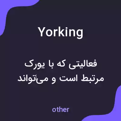 معنی yorking به فارسی معنی yorking به فارسی