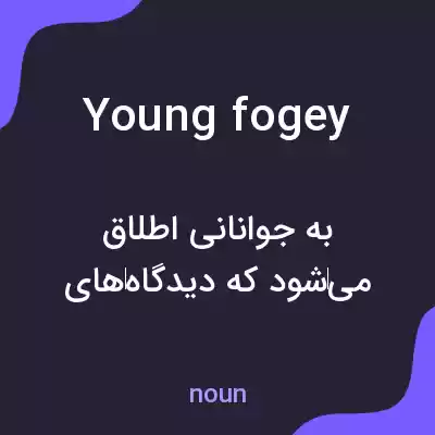 معنی young fogey به فارسی معنی young fogey به فارسی