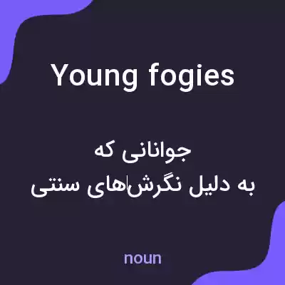 معنی young fogies به فارسی