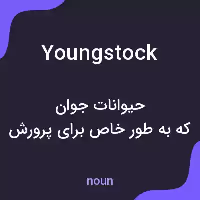 معنی youngstock به فارسی معنی youngstock به فارسی