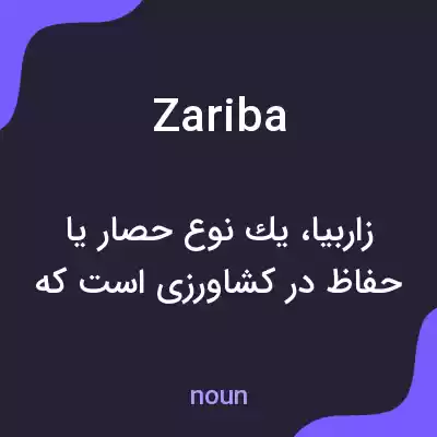 معنی zariba به فارسی معنی zariba به فارسی