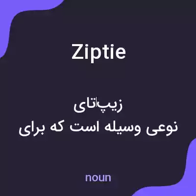 معنی zip tie به فارسی معنی zip tie به فارسی